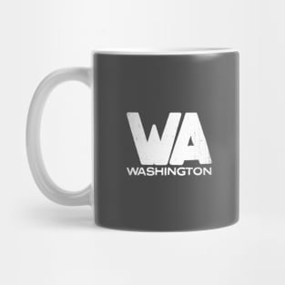 WA Washington Vintage State Typography Mug